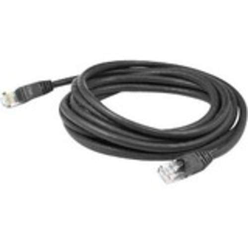 AddOn 25ft RJ-45 (Male) to RJ-45 (Male) Straight Black Cat6 UTP PVC Copper Patch Cable