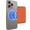Homstect Upgraded Wallet, Magnetic Phone Wallet -Orange