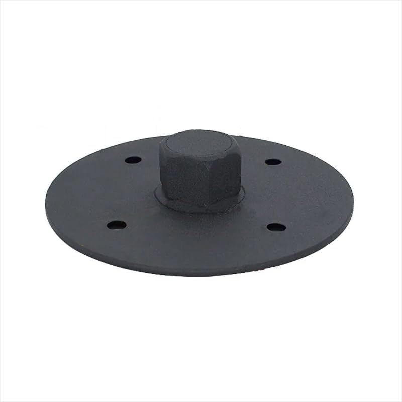 KROYWACHS 1PC Loud Speaker Box Accessories with Top Hat, DJ Speaker Mounting Flange 118mm M20 Thread Top Hat Steel for Subwoofer Home Theater