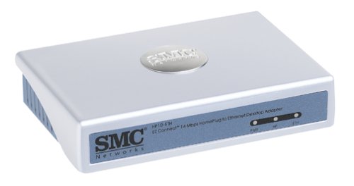 SMC Networks SMC-SMCHP1D-ETH EZ Connect Powerline to Ethernet Adapter (14 Mbps)