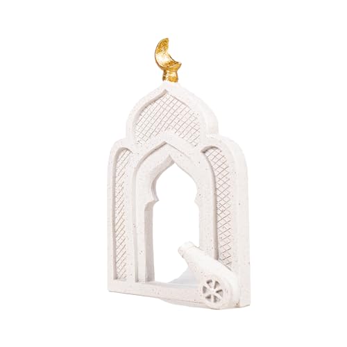 AGKZNTQP Islamic Collection - Beautiful Handmade Resin Mosque Sculptures and Minarets, Perfect for Ramadan Decoration, Religious Celebrations