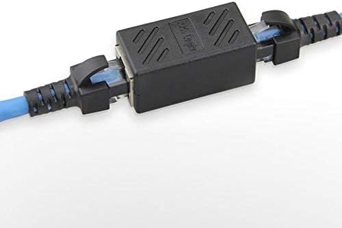 FANTIA 2Pcs RJ45 Coupler Connector Coupling Extension Adapter Cat6A Network LAN Ethernet Cable for Cat7/Cat6a/Cat5e Ethernet Cable Extender Adapter