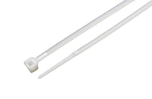 South Main Hardware 848165 11-in, 1,000-Pack 75-lb, Natural, Standard Nylon Cable Tie, 1000 Piece