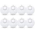 EVA LOGIK Modern Ultra-Thin Window Alarm with Loud 120dB Sound and Vibration Sensors Compatible with Virtually Any Window, Glass Break Alarm Perfect