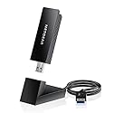 NETGEAR Nighthawk WiFi 6E USB 3.0 Adapter (A8000) - AXE3000 Tri-Band Wireless Gigabit Speed (Up to 3Gbps) - New 6GHz Band - Works with Any WiFi 6 or