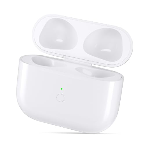 Upqiany Wireless Charging Case Replacement Compatible with AirPods 3, Qi-Certified for AirPods 3rd Gen Charger Case, Bluetooth Pairing Sync Button