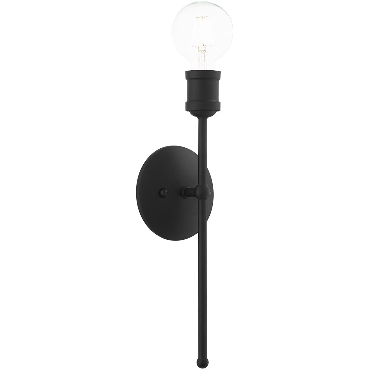 Livex Lighting 16711-04 1 Light Black Wall Sconce