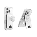 PopSockets Kick-Out Wallet for MagSafe, Adjustable Kickstand, Magnetic Stand - White
