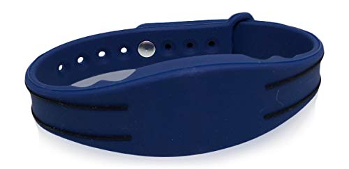 5 - 26 Bit H10301 125 KHz Proximity Wristbands Blue Adjustable AuthorizID Wiegand Waterproof Compatible w/ 1386 1326 7610 1586 1391 1346. Works