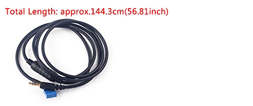 beler 3.5mm Male Interface Adapter AUX Input Mode Cable Fit for BMW 3 Series E46 1998-2006