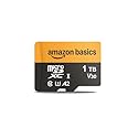 Amazon Basics 1TB microSDXC Card with Adapter for Smartphones, Full HD, Tablets, Drones, Action Cameras, Read Speed Up to 200MB/s, 1-Pack