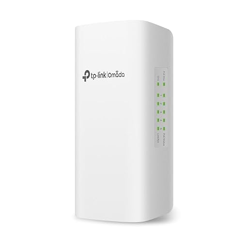 TP-Link Omada SG2005P-PD | 5 Port Outdoor PoE Passthrough Gigabit Ethernet Switch | 1 PoE++ in@90W, 4 PoE+ Out Up to 64W | IP55, Static Routing