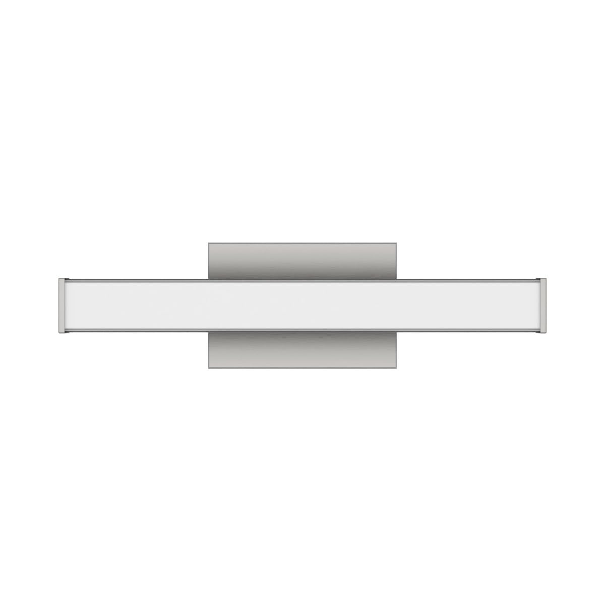 East Grove Home Edge Advantage 18in LED Bathroom Vanity and Wall Light 18W 1,500 Lumens 5-CCT Selectable 2700-3000-3500-4000-5000K in Brushed Nickel