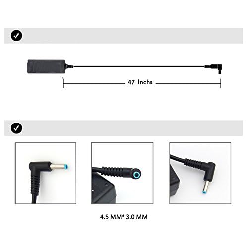 45W Laptop Charger for HP 15-CS 15-CP 15-DA 15-DB 15-DY 15-EF 15-FD:15-ef0023dx ef0021nr ef0875ms 15-fd0083wm 15-cs3055wm 15-cs3075wm 15-cp0053cl