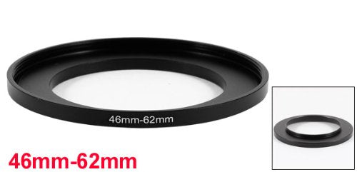 uxcell 46mm-62mm Camera Lens Filter, Metal Camera Filter Step Up Ring Adapter 46mm Lens to 62mm Filter, Hood, Lens Converter, Stepping Rings Adapter