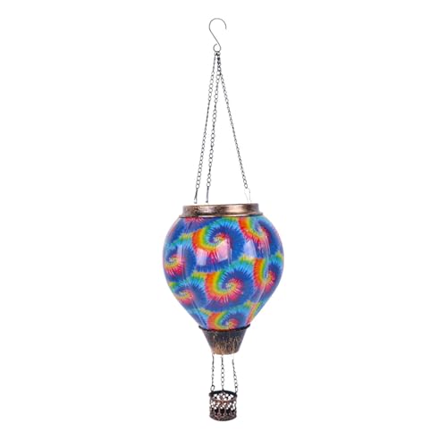 Briarwood Lane Tie Dye Swirl Solar Balloon Lantern