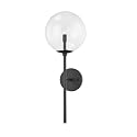 Troy Lighting Madrid - 1 Light Wall Sconce - Soft Black Frame - Clear Shade