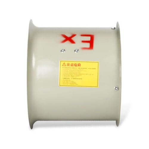 YINZINR 12" Explosion Proof Utility High Velocity Blower, Pipe Spray Booth Paint Fumes Fume Extractor, 10V Portable Ventilator Low Noise Velocity Air