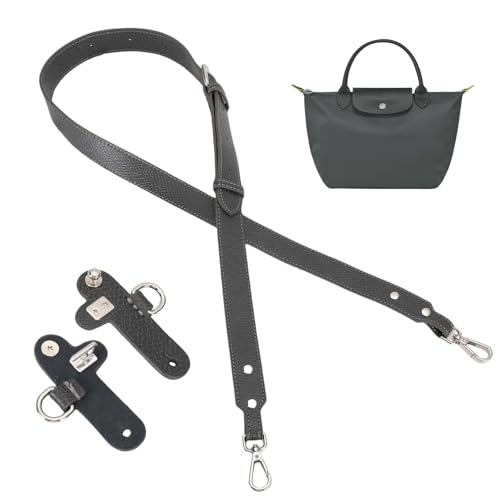 KOMHPS 2026 Purse Straps Replacement, Leather Handbag Crossbody Shoulder Strap for S/M/L Tote Bag Women(Graphite Gray)