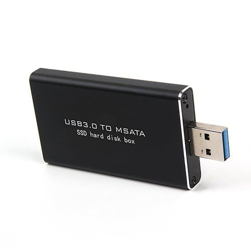 Mustpoint USB 3.0 to mSATA SSD Hard Disk Box Converter Adapter Enclosure External HDD Case