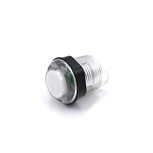 Arcity 8 Pcs Arcade LED Push Buttons Illuminated Light 6 × 30mm Buttons + 2 × 24mm Buttons with Built-in Microswtich for Arcade Machine Video Game