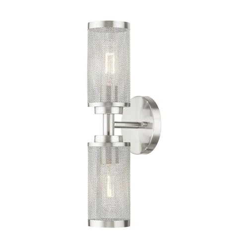Livex Lighting 2 Light Brushed Nickel Wall Sconce