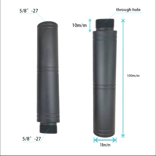 Extension Tube For Mic 5/8 Male,4 inch(Extra-long),Extension Pipe for Wall Mount Mic Stand Used for Various Mounting Devices like Micphone