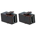 RiteAV HDMI 2.0 Brown Keystone Adapter Coupler Female to Female (2 Pack)