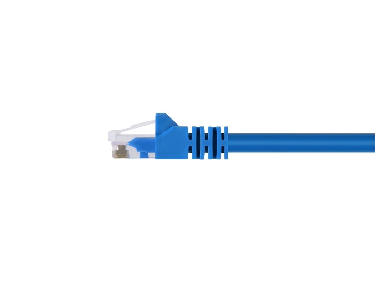 Monoprice Cat5e 100ft Blue Patch Cable UTP 24AWG 350MHz Pure Bare Copper Snagless RJ45 Fullboot Series Ethernet Cable