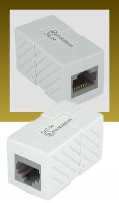 Power Over Ethernet Crossover Coupler Adapter (White)