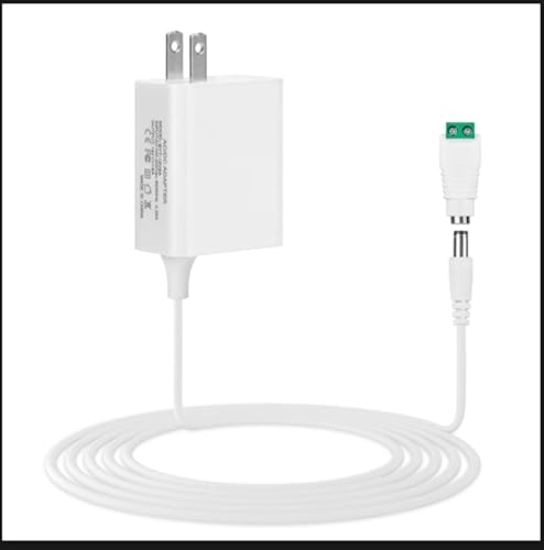12V 2A Power Supply Adapter, AC110-240V to DC12V Transformers, Switching Power Supply for 12V LED Strip Lights, CCTV Camera,Webcam, Router, 12 Volt 2…