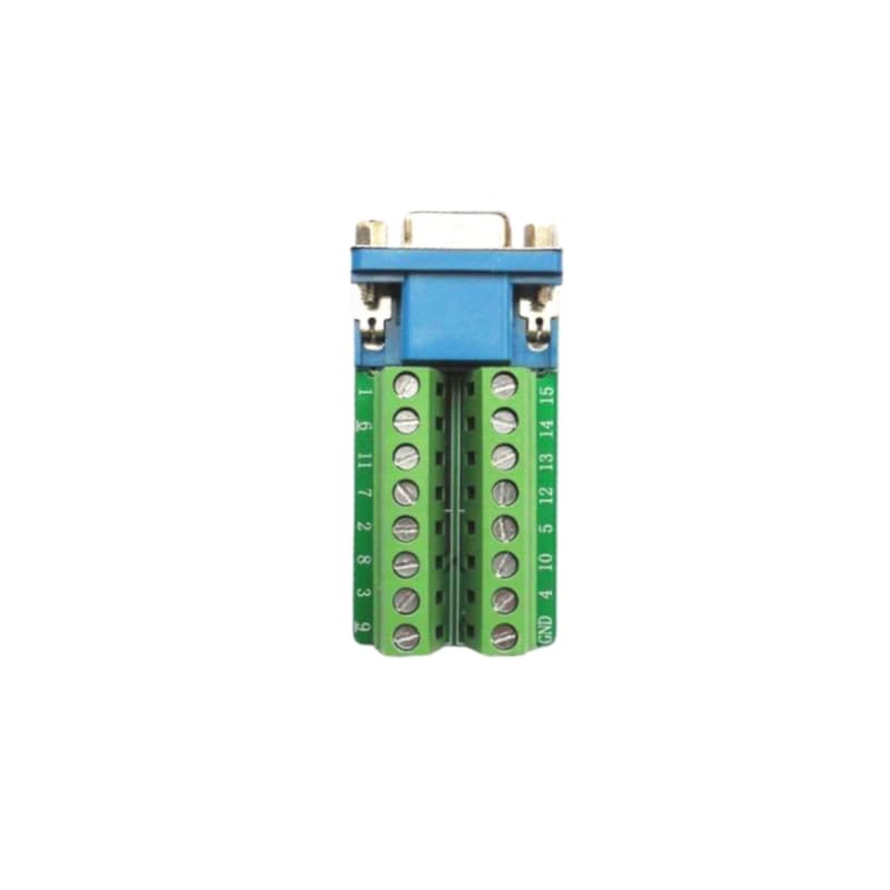 Luo Qiufa D-SUB DB15 Female 15-pin Jack Port to Terminal Breakout Board Connector, DR15 VGA