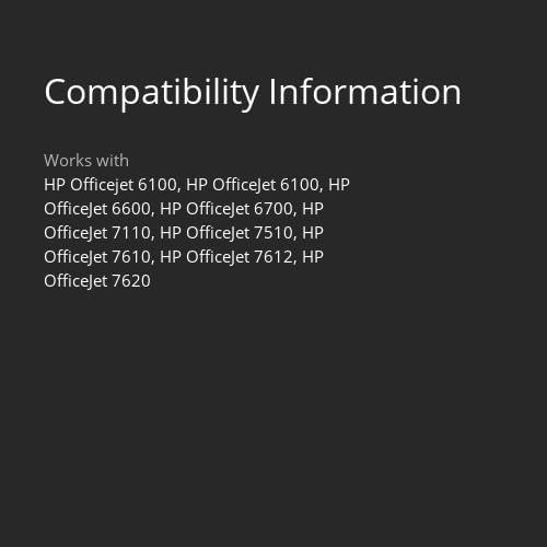 HP 932XL Black High-Yield / 933 CMY Tri-Color Ink Cartridge Printers | Works with Printer Series: OfficeJet 6100, 6600, 6700, 7110, 7510, 7610, 7612 |