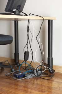 Electriduct Cable-Safe Under Desk Wire Manager Computer Cord Organizer Cable Management Solution