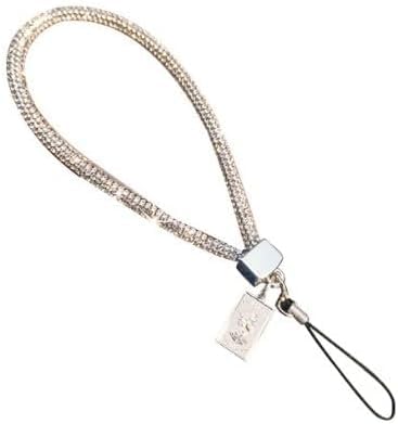 Myuiao Crystal Phone Lanyard Full Diamond Pendant Wrist Strap Bling Wristlet Keychain Strap for Woman Wallet Bag Credit Card Holder,Convenient