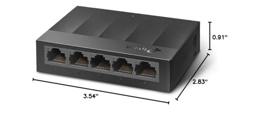 TP-Link Litewave 5 Port Gigabit Ethernet Switch | Desktop Ethernet Splitter | Unshielded Network Switch | Plug & Play | Fanless Quiet | Unmanaged