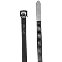 Hellermann Tyton T50R0M4 Standard Cable Tie, 8 Long, 50lb Tensile Strength, PA66, Black (Pack of 1000) by Hellermann Tyton