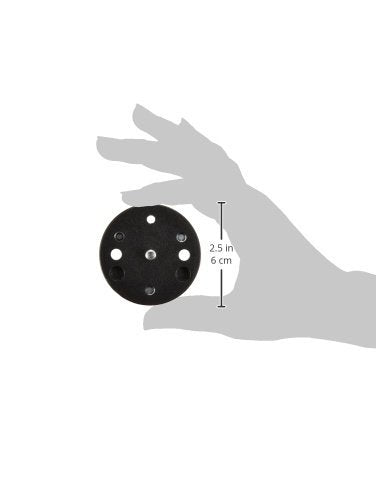 Manfrotto 120 Converter Plate Converts Tripod Head screws from 3/8-Inch to 1/4-Inch - Replaces 3054,Black