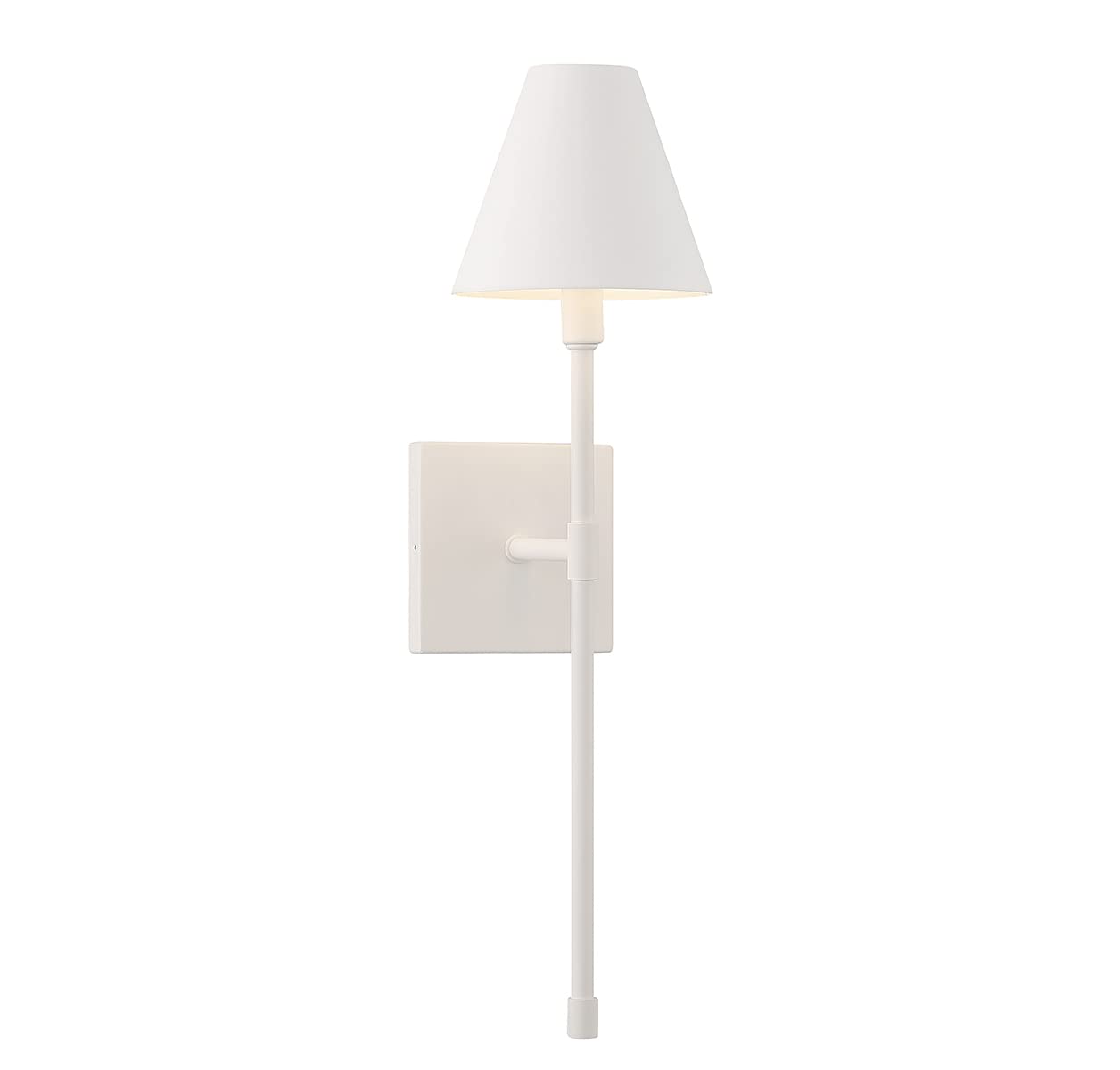 Savoy House 9-5201-1-83 Jefferson Vintage Traditional Metal Wall Sconce, 1-Light 60 Watt, 20" H x 6" W, Bisque White