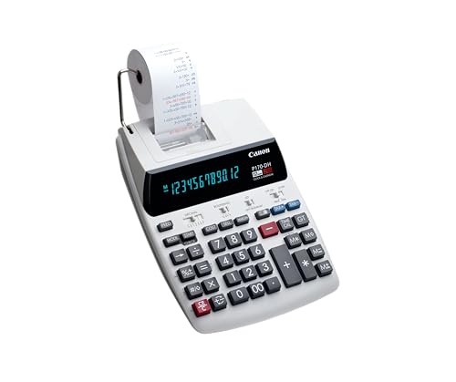 Canon Office Products 2204C001 Canon P170-DH-3 Desktop Printing Calculator with Currency Conversion, Clock & Calendar, and Time Calculation