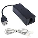 USB 56K External Dial Up Fax Data Modem Windows 10 / 8 / 7 / XP / Vista