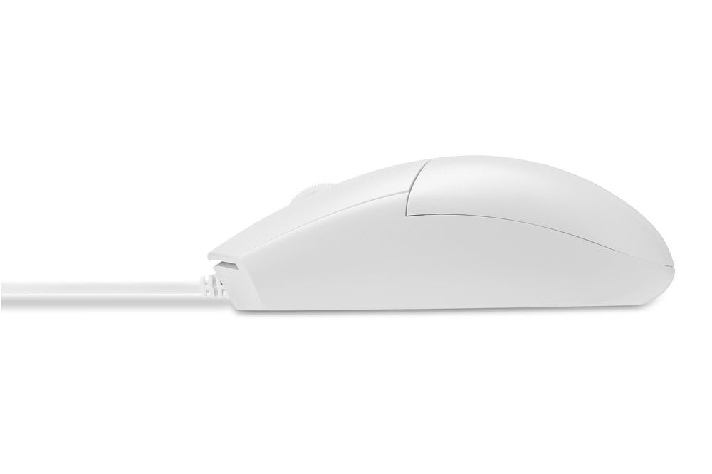 Kensington Pro Fit Washable Wired USB Optical Mouse K75240US, White