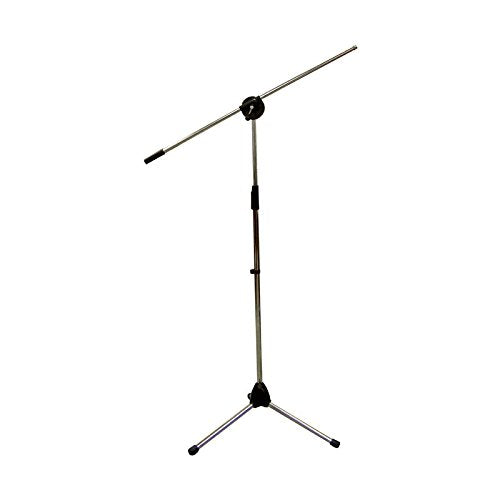 IDOLpro Floor Tripod Microphone Stand With Boom (Chrome)