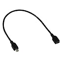 YCS basics 1 Foot USB 2.0 Mini B Male to Mini B Female Extension Cable