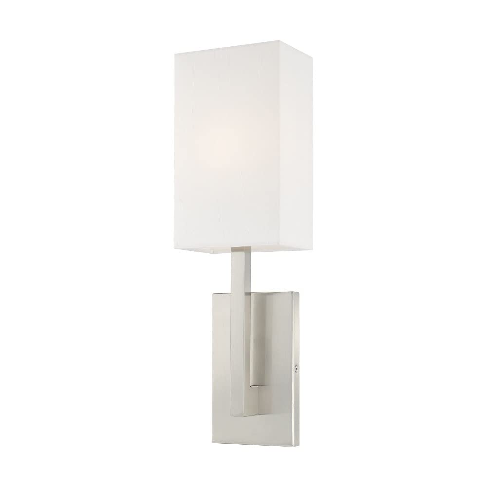 Livex Lighting 42423-07 Transitional One Light Wall Sconce from Hayworth Collection in Bronze/Dark Finish