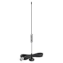 Bingfu VHF UHF Ham Amateur Mobile Radio Antenna Magnetic Base BNC Male Antenna Compatible with Uniden Bearcat Whistler Radio Shack Police Scanner