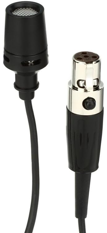 Shure Centraverse Lavalier Microphone, Black, Cardioid Condenser Mini Lav Mic, Clip-On for Hands-Free Use, TA4F Connector, Wireless Bodypacks