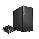 Rosewill FBM-X2-400-HELIX Micro ATX Mini Tower Desktop Gaming & Office PC Computer Case with Pre-Installed 400W Power Supply, 240mm AIO Support, 2X