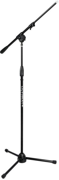 Ultimate Support PRO-R-T-T Pro Series R Microphone Stand w/Telescoping Boom, Plastic Tripod Base, and Standard Height