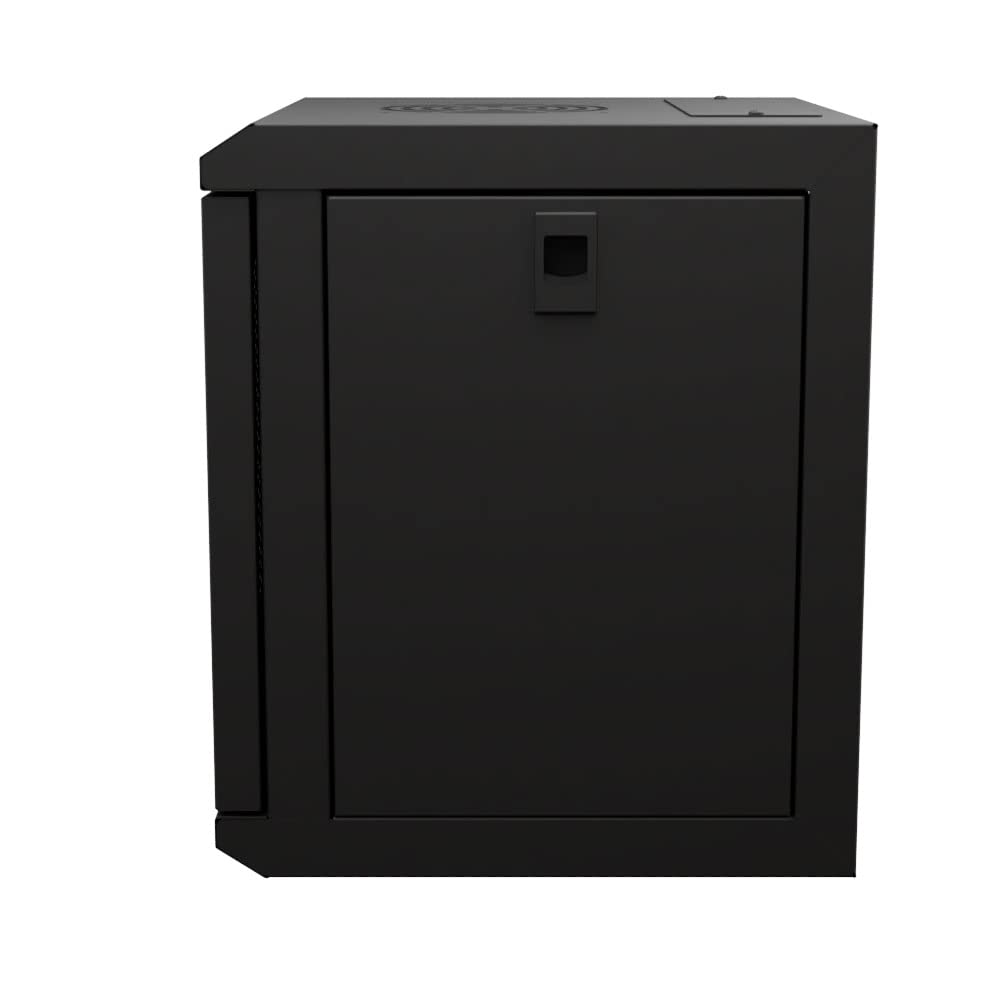 NavePoint 11.8 in Wall Mount Network Cabinet, 6U, Perforated, Black